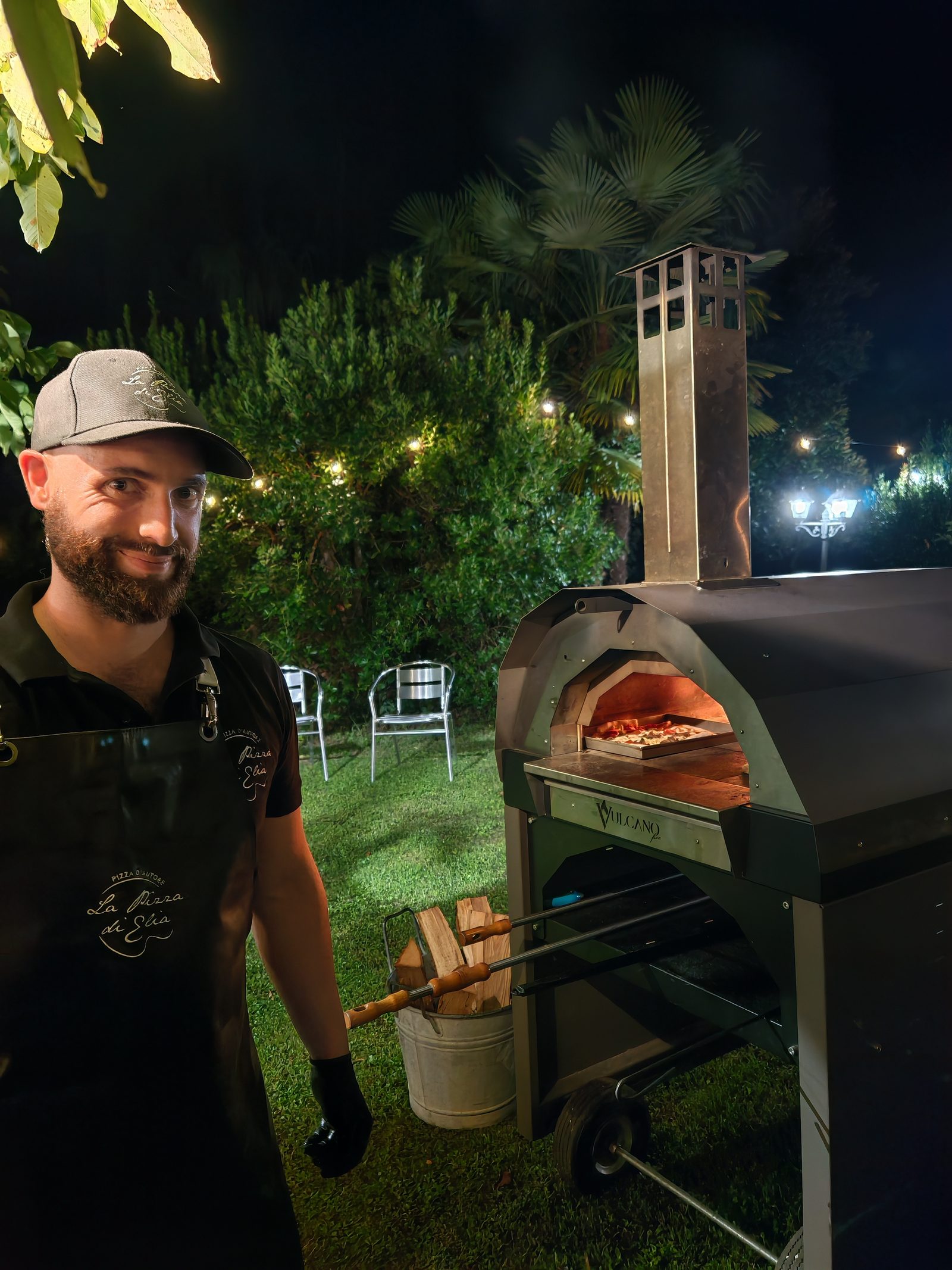 Evento corporate con forno a legna